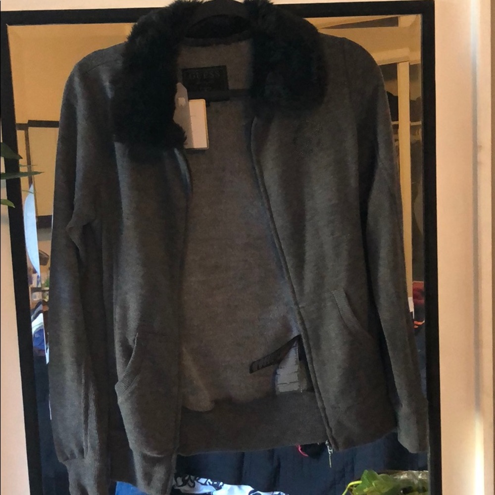 Guess faux fur sweater
